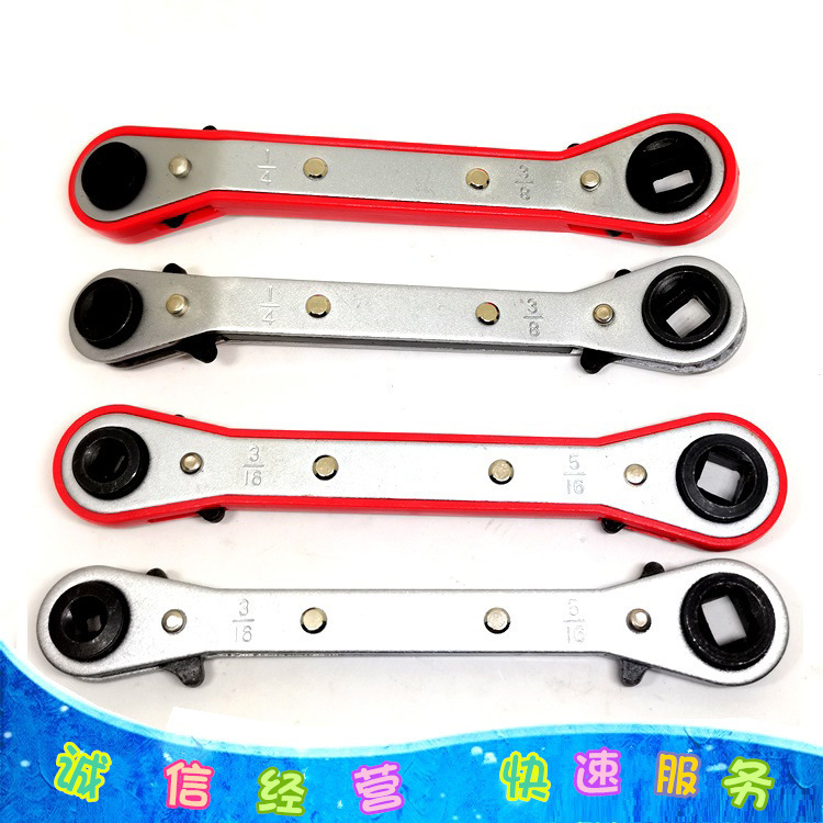 冷凍設備工具エアコン修理ラチェットレンチCT122シリーズ四方レンチ六角位アダプタ付き|undefined