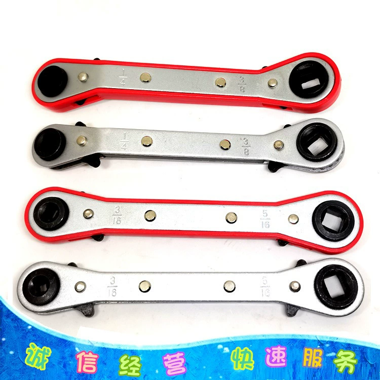 Холодильное оборудование Инструменты для ремонта кондиционирования воздуха храповый ключ серии CT122 четырехсторонний ключ с шестигранным адаптером