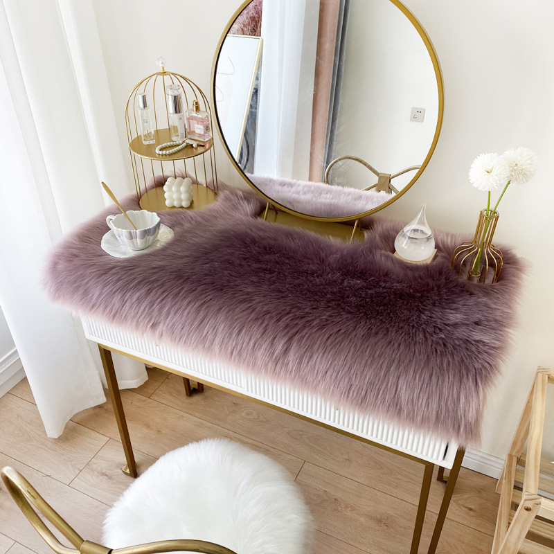 Cushion Fluffy Mat: 木馨居 Car Carpet - grape-purple-4040cm-square