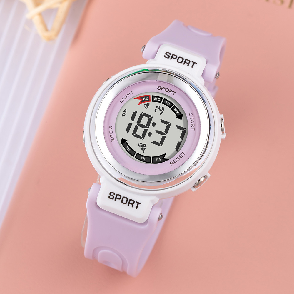 Tendencia LED nocturna alarma de estudiantes reloj electrónico multifuncional para hombres y mujeres adolescentes cronógrafo reloj electrónico mayorista