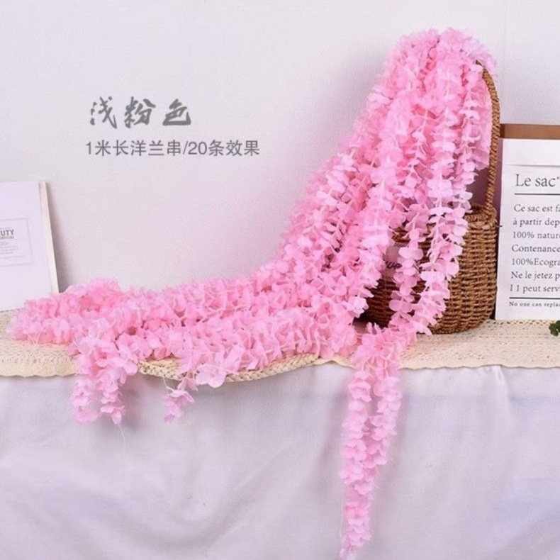 연한 분홍색의 난초 스트립