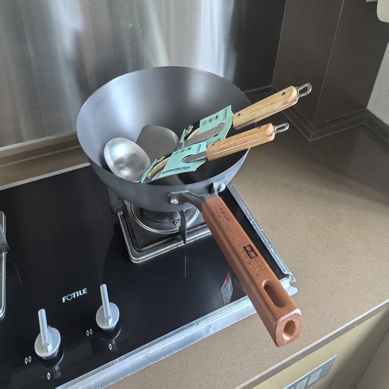 딥질소 7호 32cm 평바닥 + 304 스테인리스 주걱