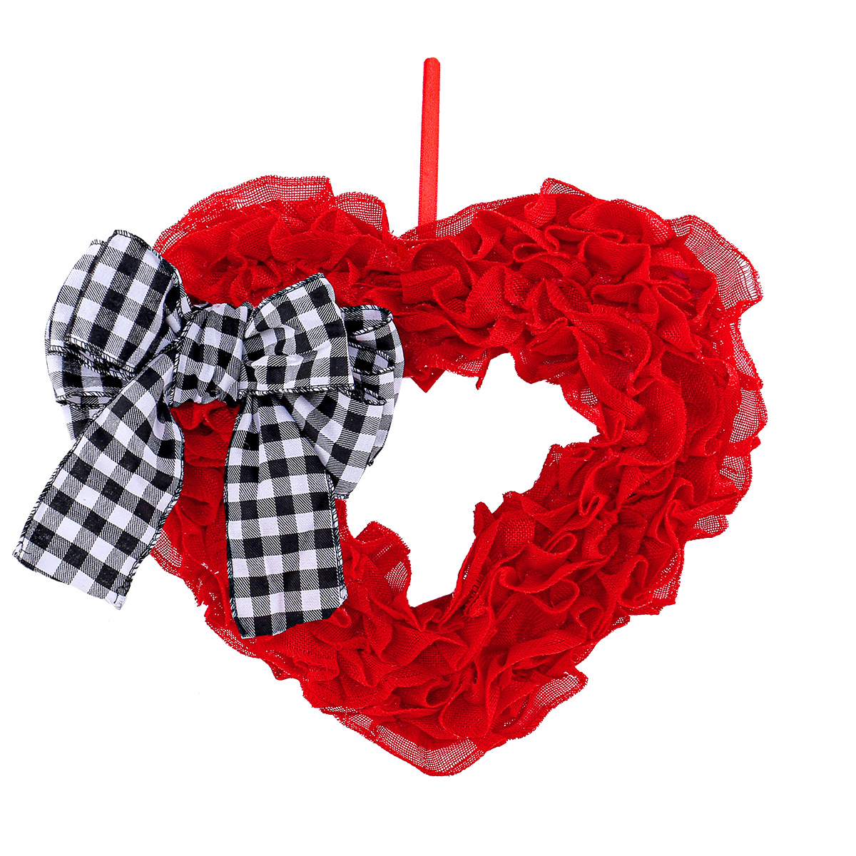 Cangyan 2022 tela de decoración de puerta nueva transfronteriza Día de San Valentín guirnalda melocotón corazón colgante de pared diseño de vacaciones