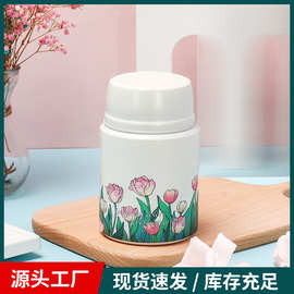 简约新品304不锈钢焖烧壶便携双层迷你焖烧杯户外真空焖烧饭盒