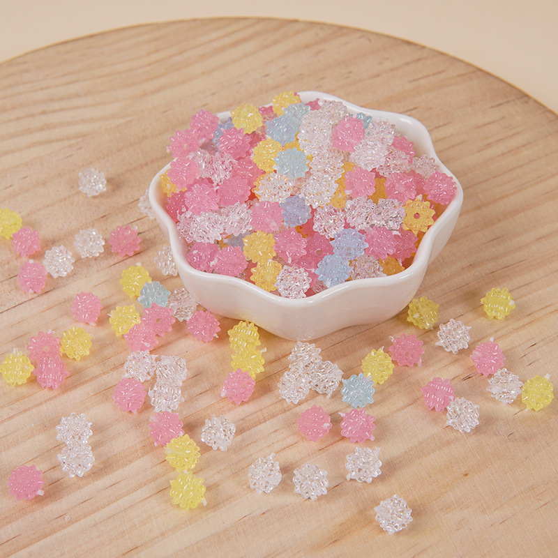 Simulated Perforated Gold Sugar Candy Model DIY Handmade Bracelet Pendant Jewelry Accessories Simulated Food Candy