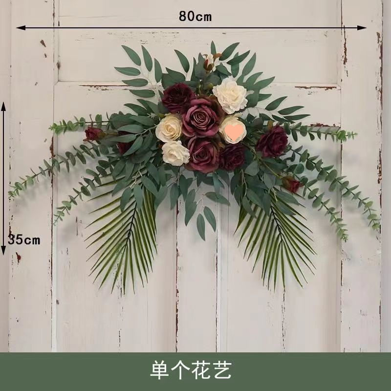 仿真花门头花艺装饰墙面挂饰门楣花水牌花艺布景拍照摄影场景道具|undefined