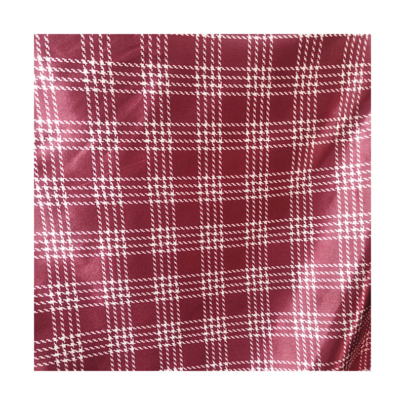 Tejido de impresión de celosía vestido bufandas de seda joyas toque de cabeza satin tela textil multicolor image 5