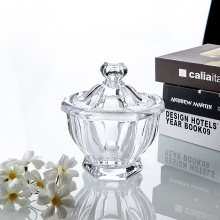 水晶玻璃水果盘欧式创意客厅无铅糖果罐干果盘糖缸果斗带盖果盅