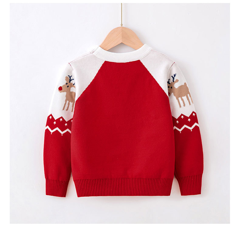 Winter, Spring, Autumn Season Girl'S Gender Cotton Blend Fabric Fashion Style Fashion Deer Cotton Blend Hoodies & Sweaters