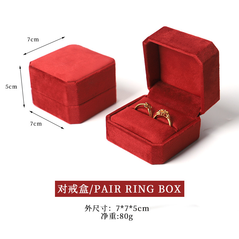 Nuevo joyero octogonal de terciopelo, caja para pendientes y anillos para el 25 aniversario, caja para guardar collares, pulseras y brazaletes con un toque de alta gama. image 13