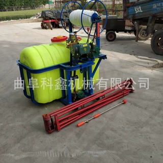 四轮轴传动带自动卷管打药机 500升大容量喷药机 小麦蔬菜喷雾机