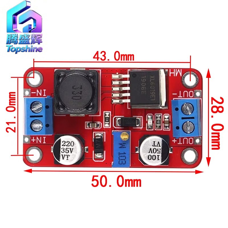 Xl6019Dc-Dc Adjustable Boost Power Module 5A Current High Power Super Xl6009 Lm2577 Upgraded Version
