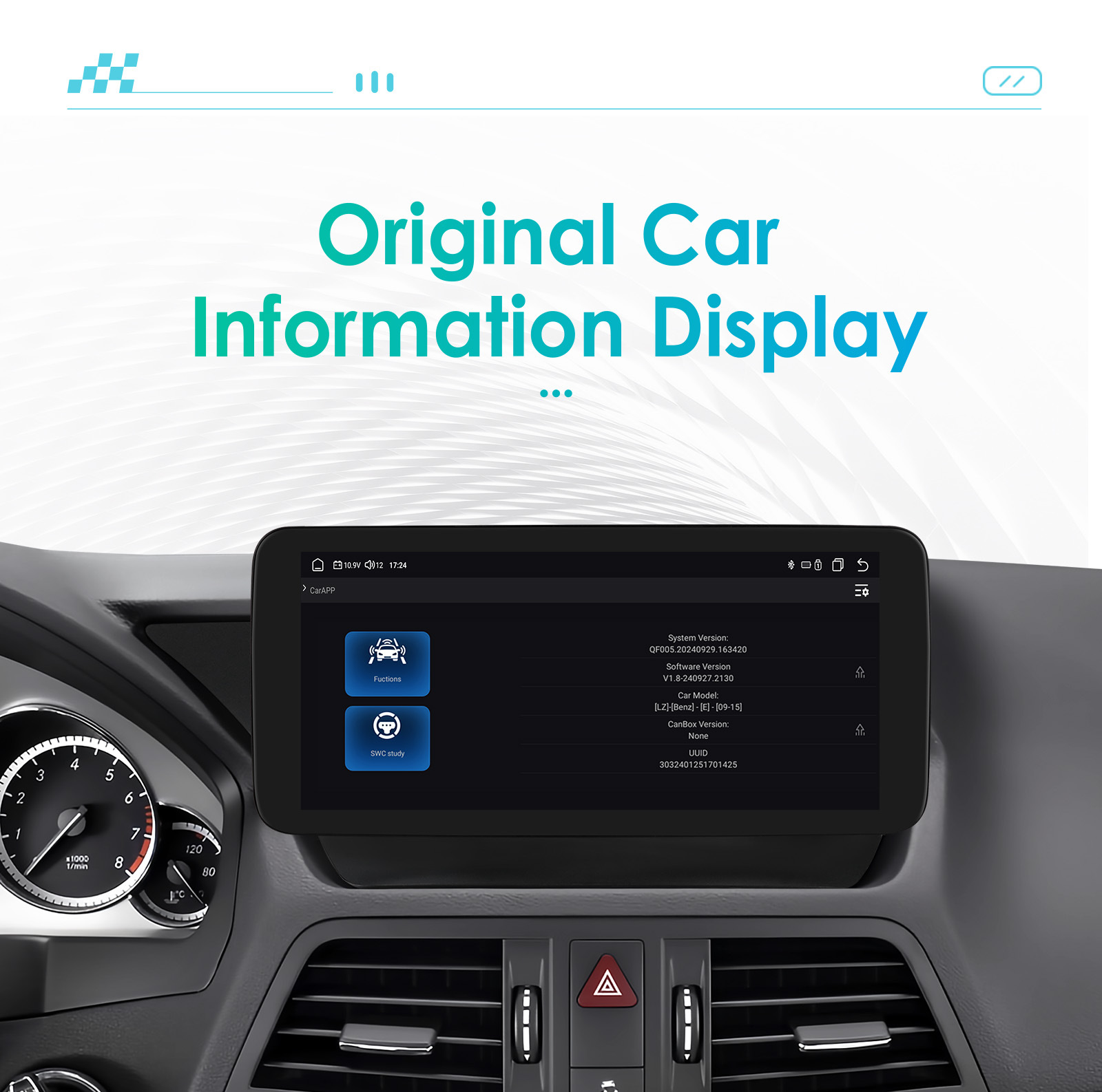 Suitable for 09-12 Mercedes-Benz E-Class C207 W207 A207 Android large screen central control car machine navigation carplay