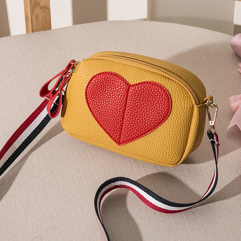 2022 Japón y Corea del Sur nuevos bolsos de mujer bolsos casuales bolsos de hombro bolsos de mochila con cremallera bolsos de teléfono móvil pu bolsos en forma de corazón image 7