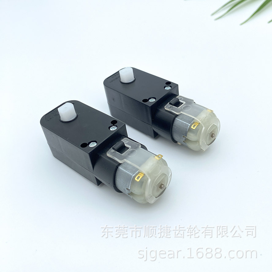 SJ07大扭力塑胶减速电机马达DC3-12V微型减速电机低转速电动牙箱