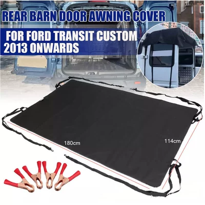 Car Thickened Waterproof Sunshade Oxford Cloth Rv Tailgate Sunshade Cover Transport Rv Barn Cover Rain Cover (Other Automotive Exterior Supplies) - black-600d-large-barn-cover-comes-with-fixing-clip-180114cm