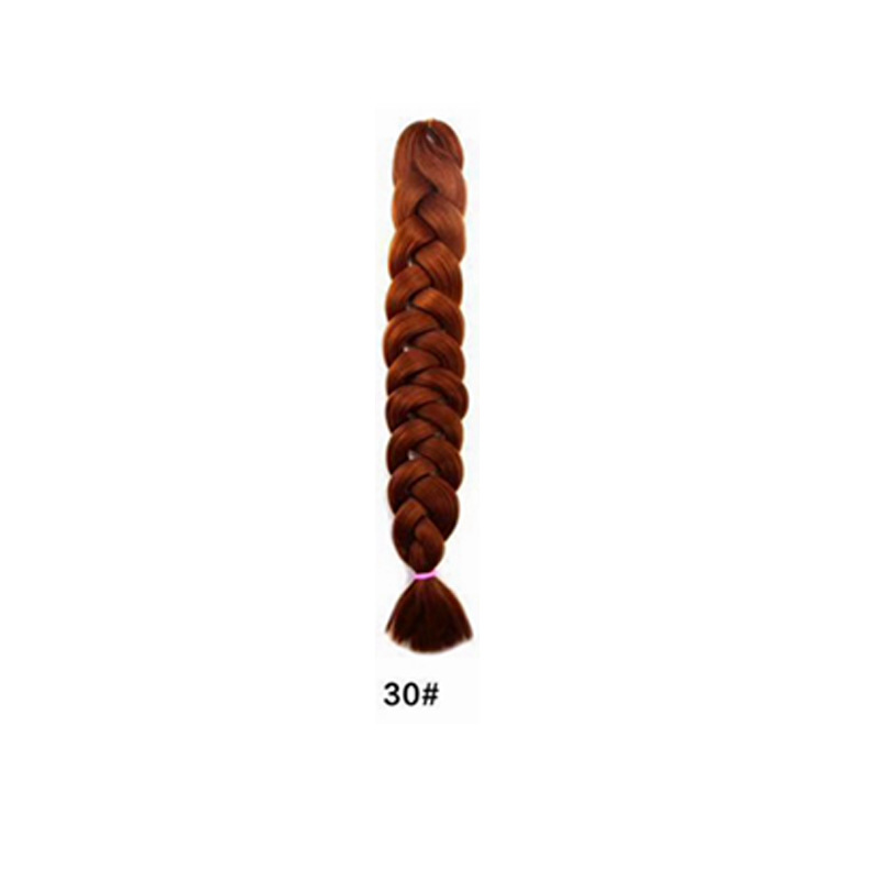 165g Fibra química Jacques Trenza grande Jumbo Outre Braid Hair Peluca Trenza sucia africana Trenza torcida