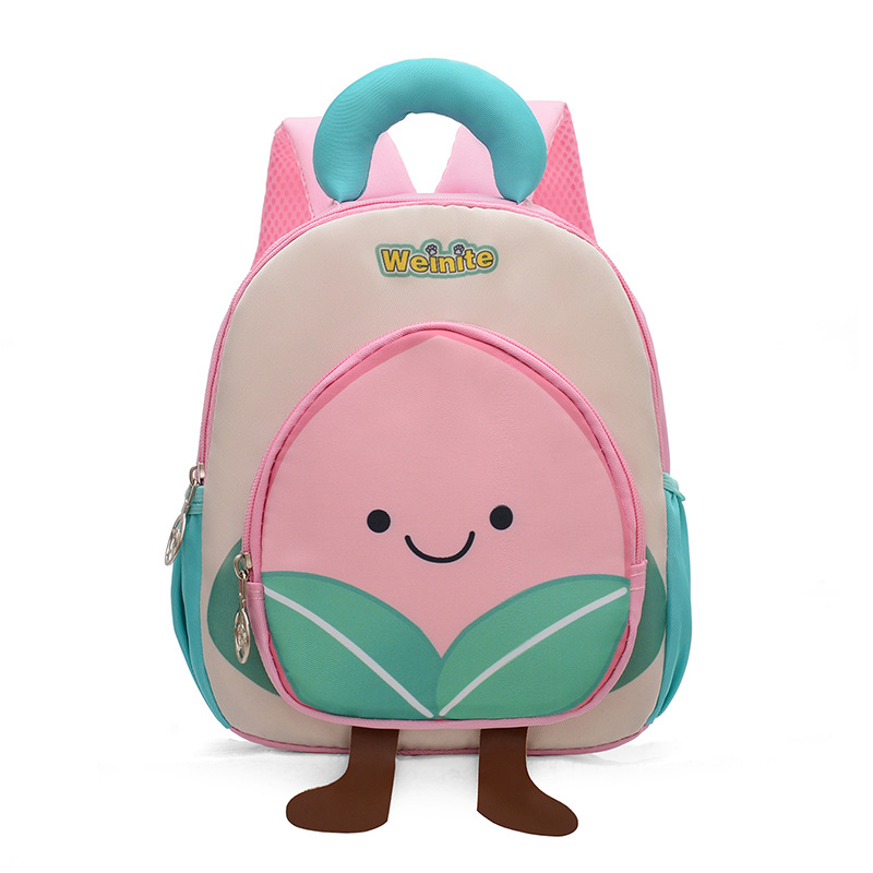 Nueva bolsa infantil de dibujos animados bolsa de frutas transpirable preescolar mochila de niños lindas niñas mochila de jardín de infantes luz
