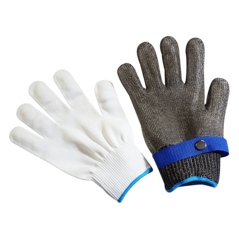 Guantes Anti-Corte de Acero Inoxidable 316 Grado A9 para Industria Carnicera image 1