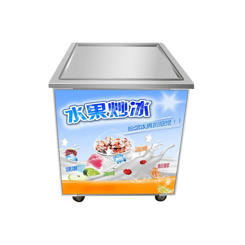 Máquina de yogur, máquina de frita de hielo comercial, mercado nocturno, helado grueso, máquina de corte de rollo, máquina de gachas de hielo, máquina de frita de yogur