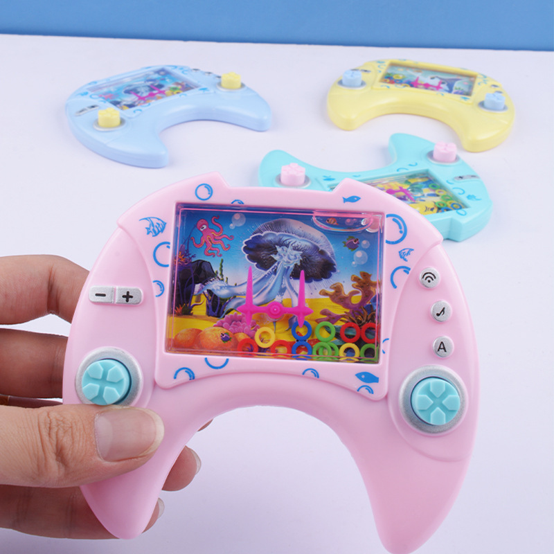 Juguete educativo creativo de los niños mango máquina de agua anillo nostálgico máquina de juego de mano recuerdos de la infancia pequeño regalo al por mayor