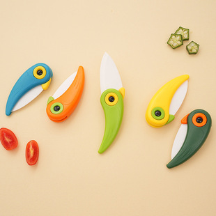 Spot Manufacturer Wholesale Portable Household Mini Ceramic Knife Fruit Knife Ceramic Folding Bird Knife Parrot Knife