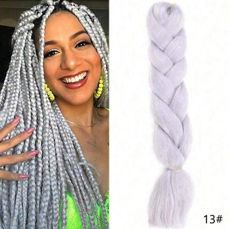 Peruca de trenza africana mujer color trenza artefacto de alta temperatura seda de trenza cabello cabello cab