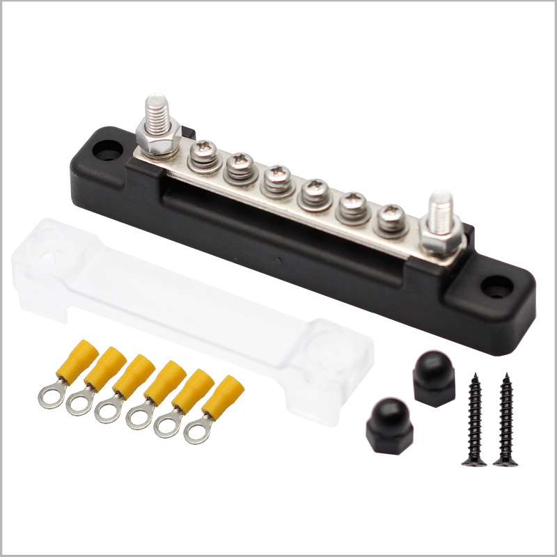 ONEGOL 汇流排单排连接块车船用房车RV配电端子块汇线排6P