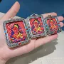本命年民族风朱砂唐卡吊坠