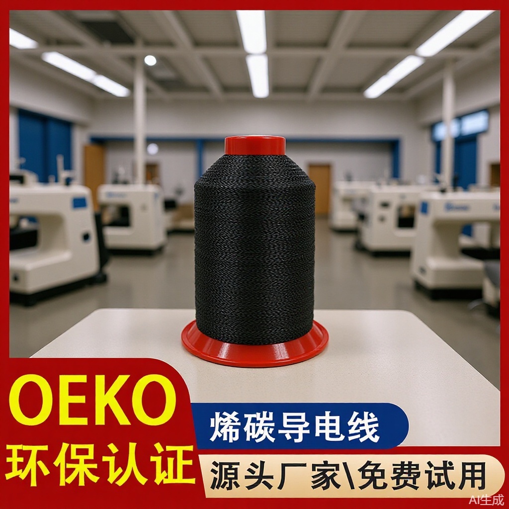 导电线烯碳导电缝纫线 高触感灵动手指套纱线 纺车悠悠批发厂家