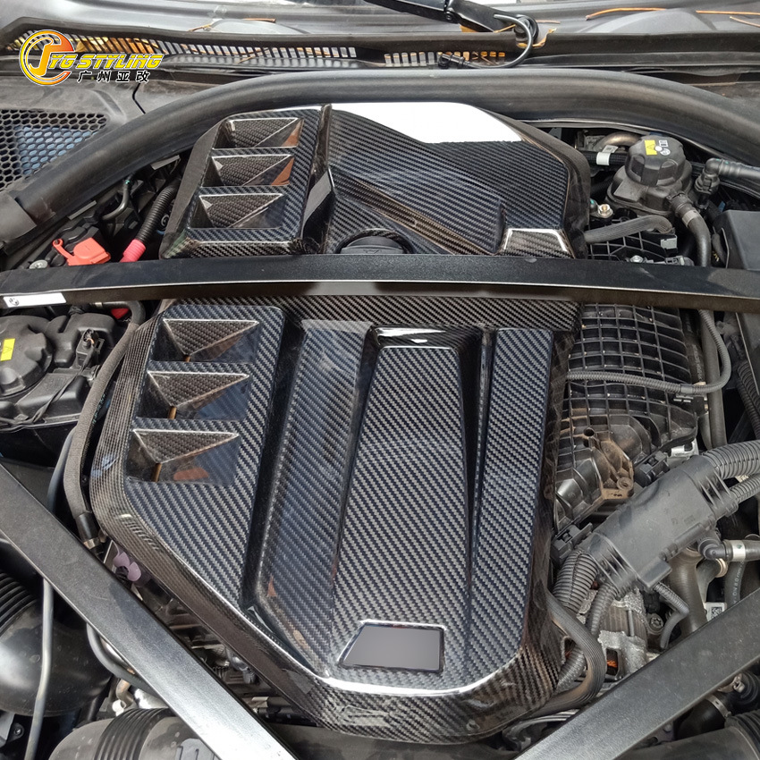 适用宝马BMW M2M3M4 G87/G80G81/G82G83干碳纤维发动机板罩引擎盖