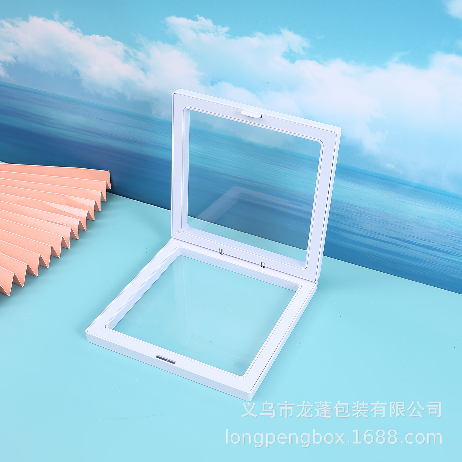 Promoción transparente a prueba de polvo película PE caja de suspensión anillo de joyería caja de exhibición collar de joyería caja de embalaje caja de almacenamiento de joyería