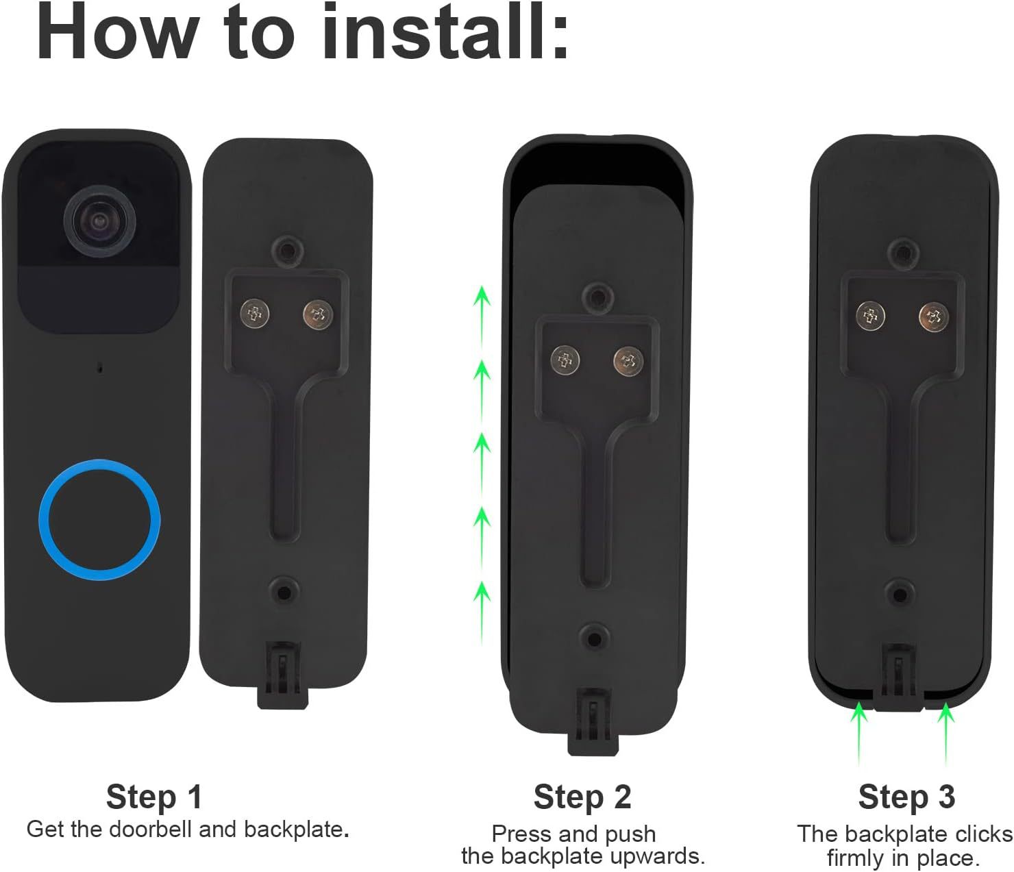 It is suitable for the back panel of the blink baseplate video doorbell with a card reader Item Picture