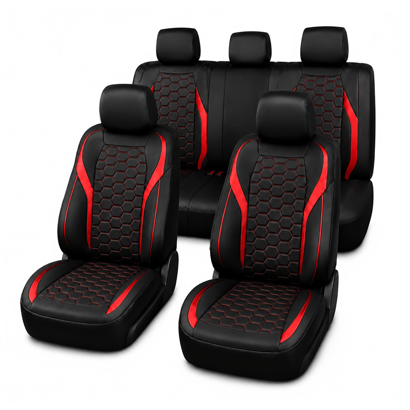 Universal five-seater car seat cover, PU leather full-cover cushion set, suitable for all seasons, cross-border bestseller 079 #