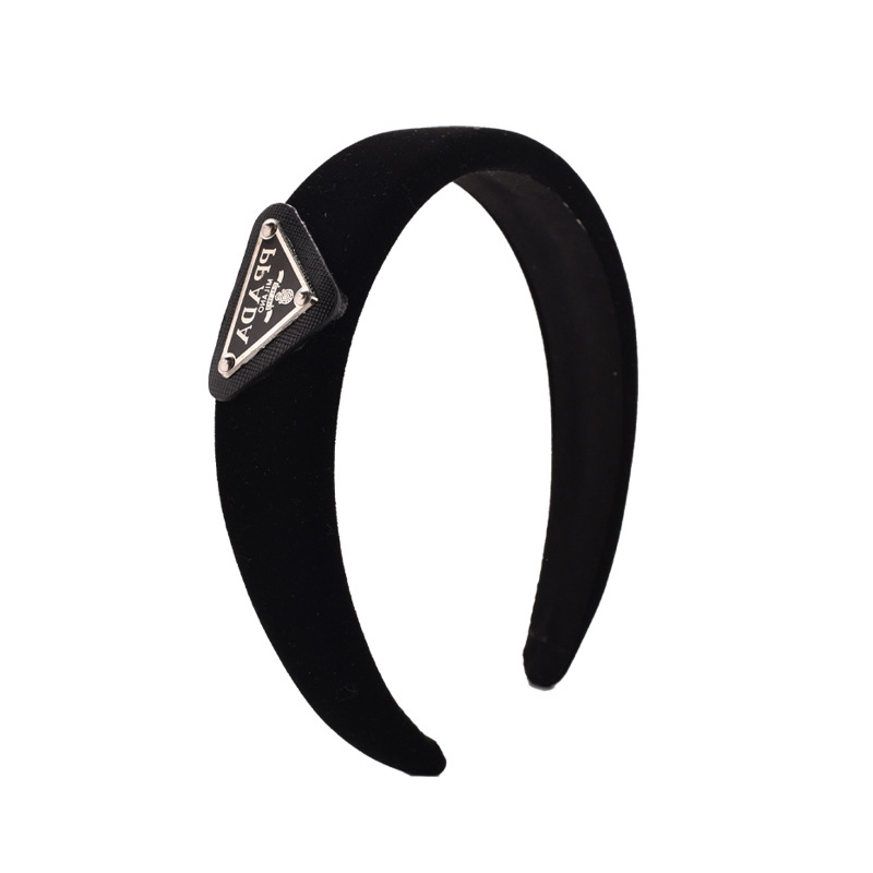 Corea del Sur Internet celebridad invertida triángulo etiqueta esponja diadema todo fósforo de la moda japonesa horquilla accesorios para el cabello presionando diadema moda