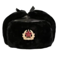 Black Leather 175g Black Velvet Wheat Ear Soviet Badge