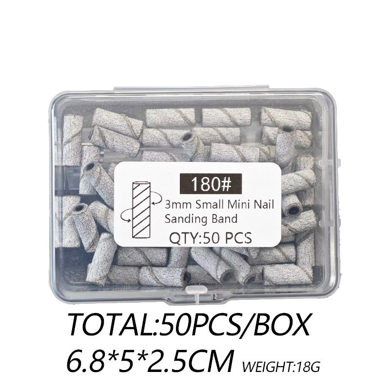 Mini anillo de arena pulido de uñas, eje de acero inoxidable de alta calidad, herramienta especial para tienda de uñas, anillo de arena resistente al desgaste de alta resistencia