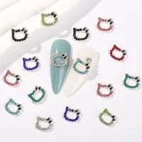 Трансграничные украшения для ногтей японский мультфильм Hello Kitty сплав Полный Бриллиант милый котенок кошка DIY украшения для ногтей с бриллиантами
