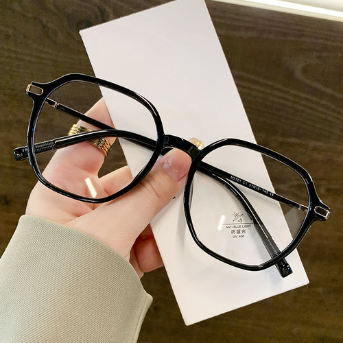 Side glitter model Xiaohongshu live broadcast model TR90 glasses frame anti-blue light frame plain eyes M3701