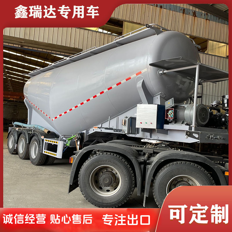48m³ Bulk Cement Tank Bulk Urea Tank Truck Calcium Carbonate Transport Tank Tank Truck Feed Pellet Transport Tank Truck