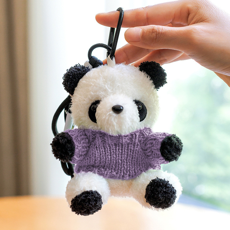 Cute panda gigante muñeca colgante logotipo impreso regalo de graduación sombrero médico panda muñeca evento regalo de promoción