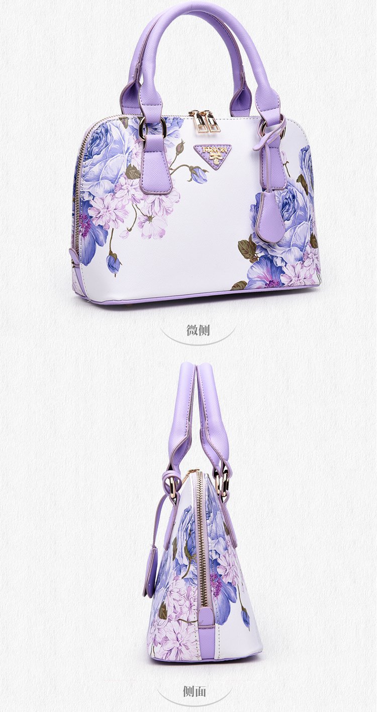 New trendy printed shell bags, European and American women's bags, single-shoulder crossbody hand-held women's bags, cross-border one-piece delivery worldwide undefined