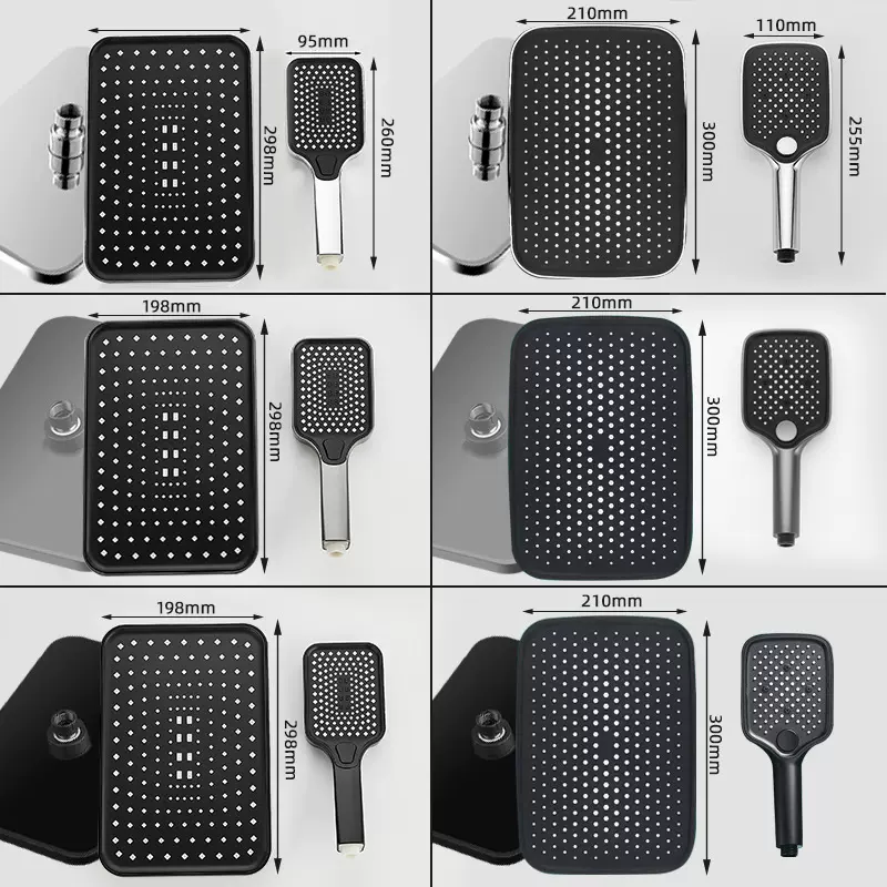 增压淋浴顶喷花洒家用喷头大面板加压单头莲蓬头通用沐浴淋雨套装