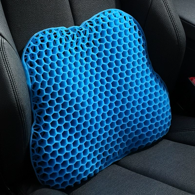 Waist support for driving, lumbar pad for - heart-shaped-gel-lumbar-support-comes-with-ice-silk-cover-default-item