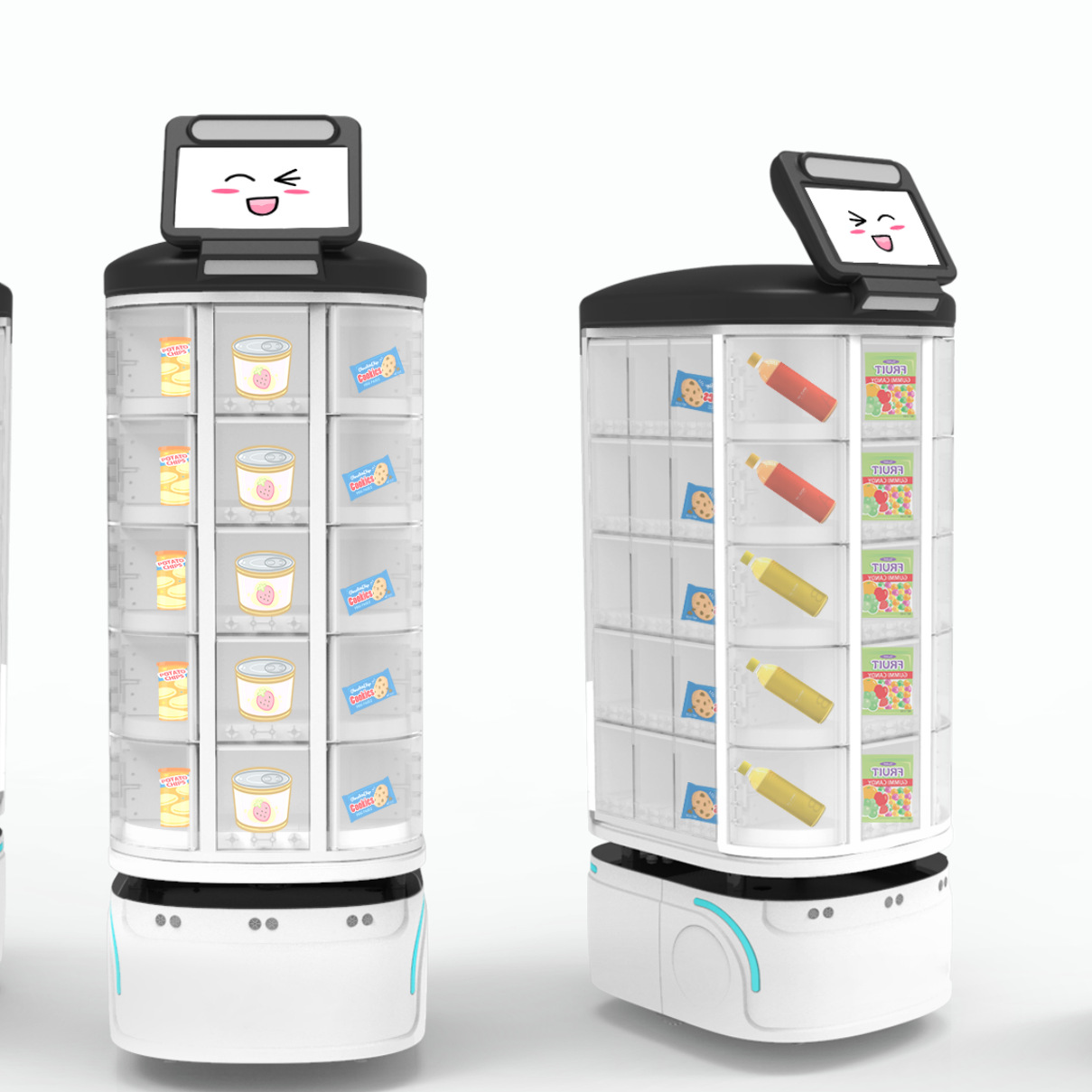 商场影院智能无人移动售货机器人办公区车站机场广告宣传远程管控