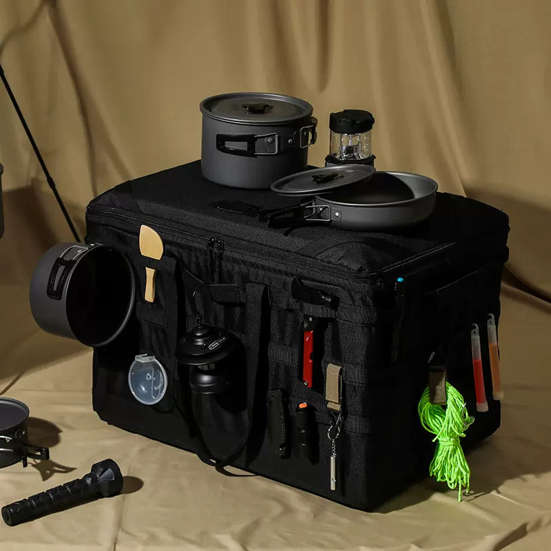 户外大容量露营箱可折叠露营装备工具收纳包手提袋旅游野炊储物包