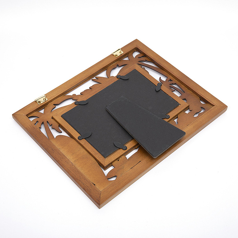 Suministro directo de fábrica grabado láser marco de madera corte por láser artesanías de madera grabado láser creativo al por mayor