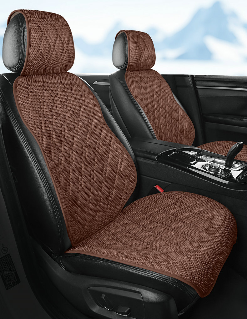 New car seat cushion made of ice silk, breathable and skin-friendly, comfortable seat cover, high-end seat cover, suitable for all seasons