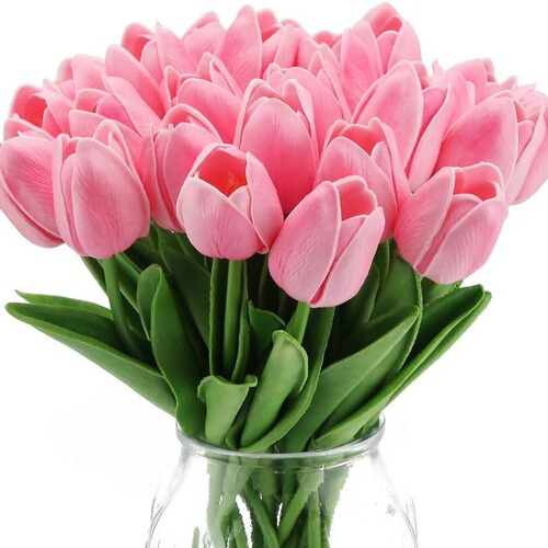PU mini tulips artificial flowers European style wedding home decoration props artificial plants cross-border wholesale