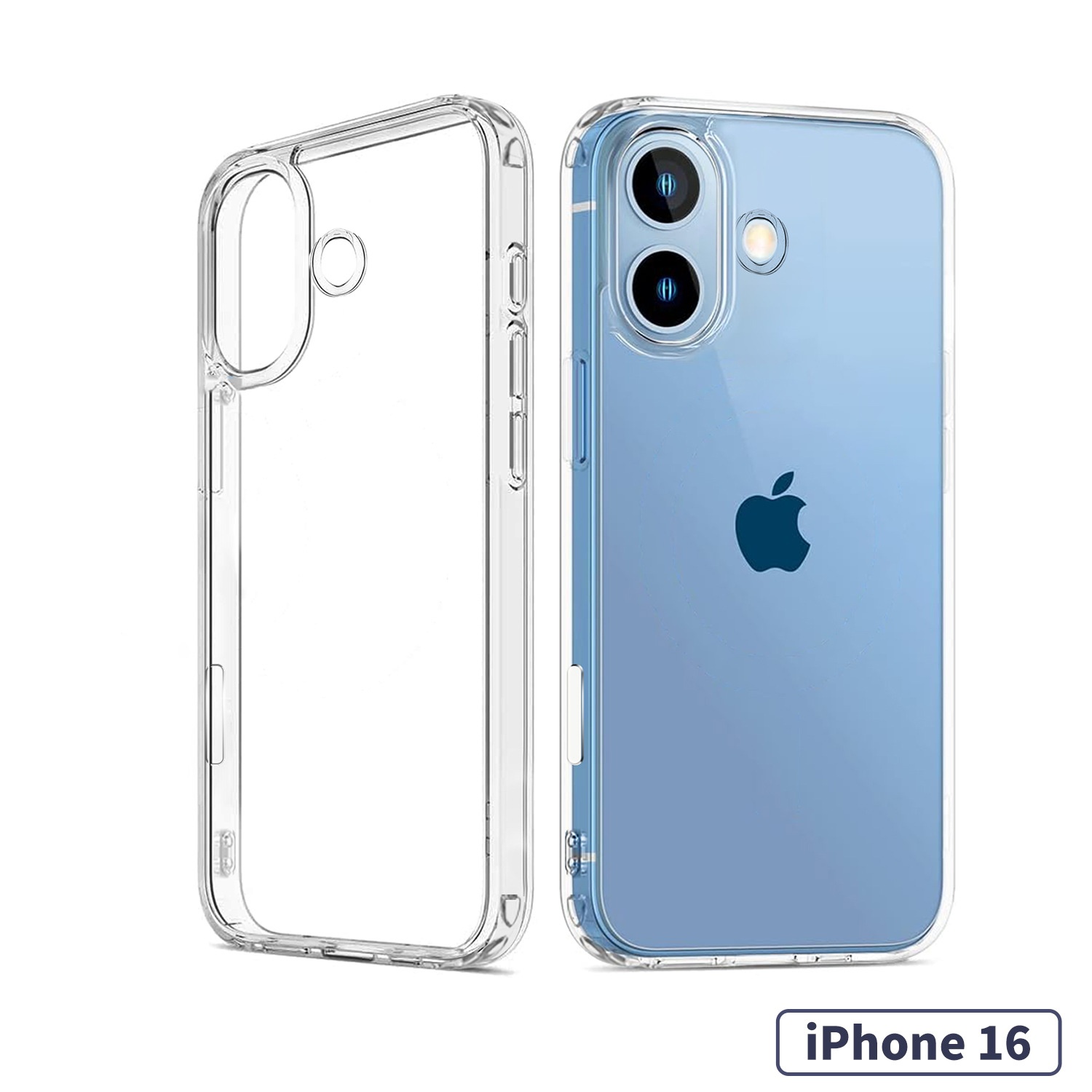 Aplicable iPhone16Pro funda magnética transparente para teléfono móvil TPU PC acrílico Apple 16 funda dura a prueba de caídas nuevo